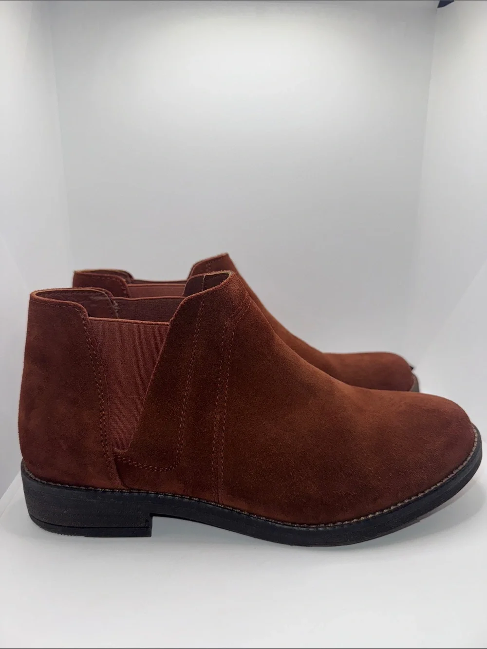 Clarks Demi Beat Brown Suede Ankle Boots Bootie Women’s 8